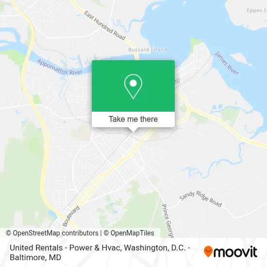 United Rentals - Power & Hvac map