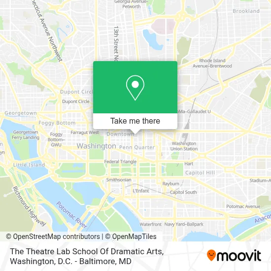 The Theatre Lab School Of Dramatic Arts map