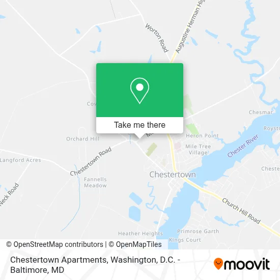 Chestertown Apartments map