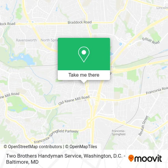 Two Brothers Handyman Service map