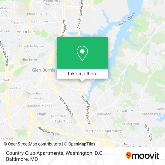 Country Club Apartments map