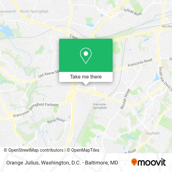Orange Julius map