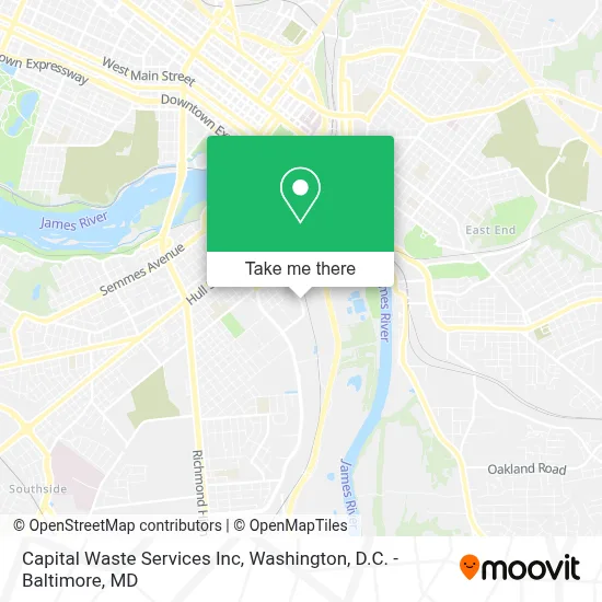 Capital Waste Services Inc map