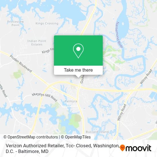 Verizon Authorized Retailer, Tcc- Closed map
