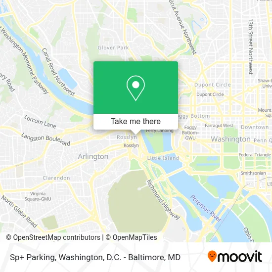 Sp+ Parking map