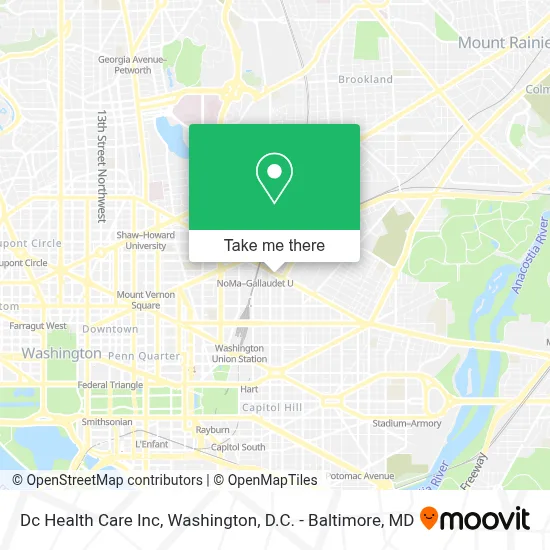 Dc Health Care Inc map
