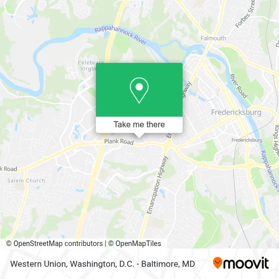 Western Union map