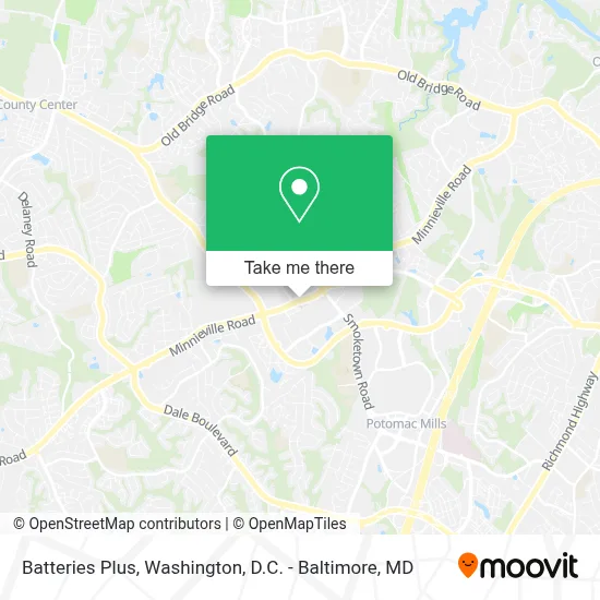 Batteries Plus map