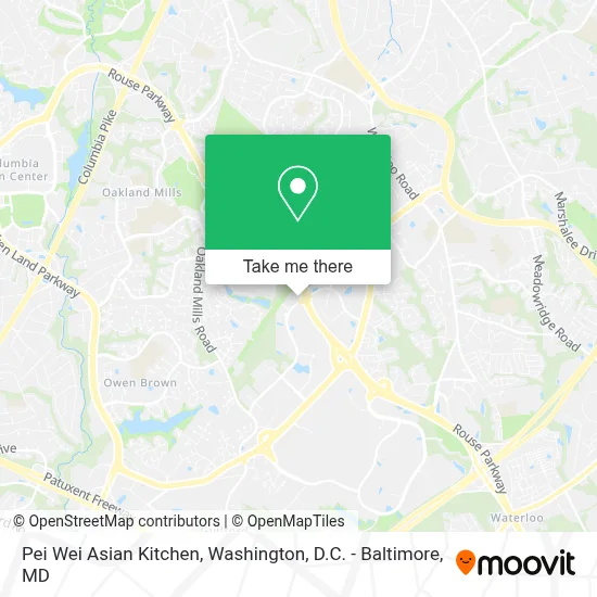 Pei Wei Asian Kitchen map