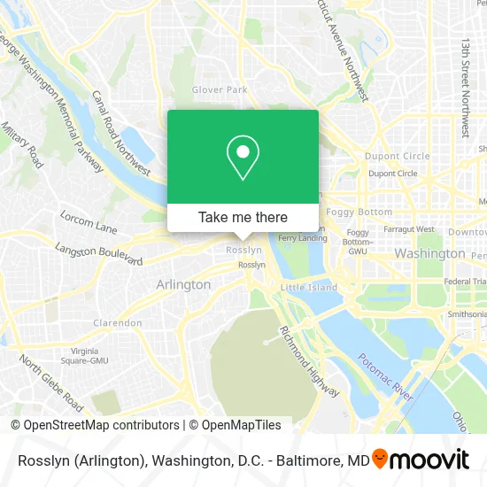 Rosslyn (Arlington) map