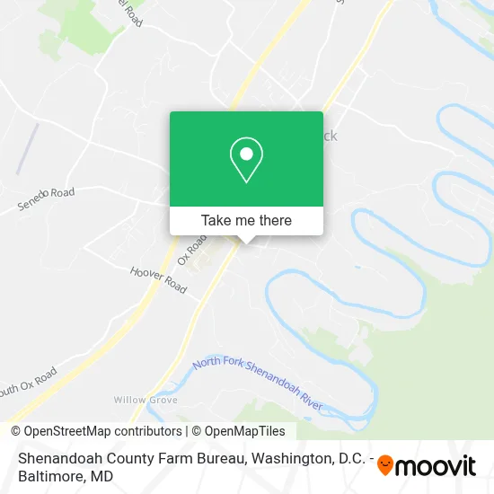 Shenandoah County Farm Bureau map