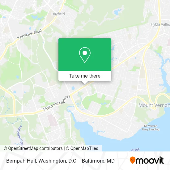 Bempah Hall map