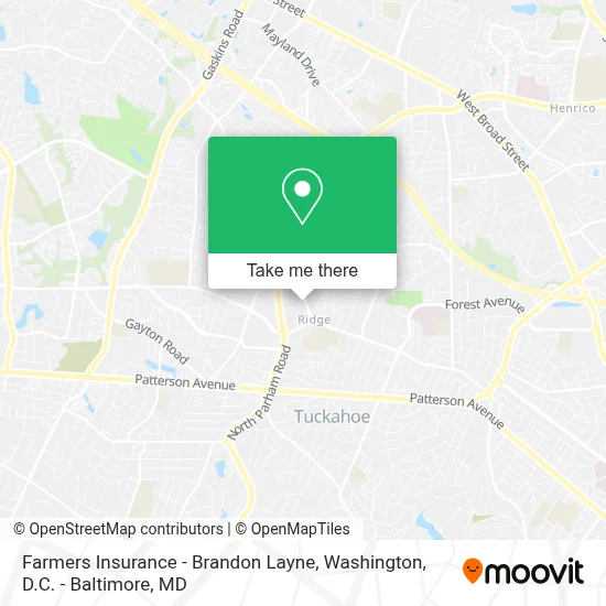 Farmers Insurance - Brandon Layne map