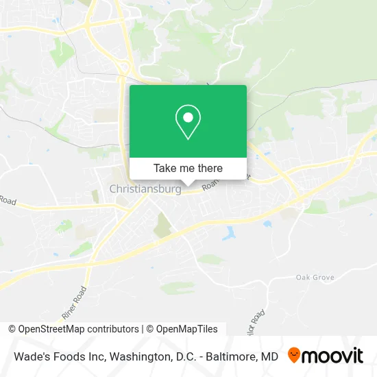 Wade's Foods Inc map