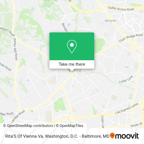 Rita’S Of Vienna Va map