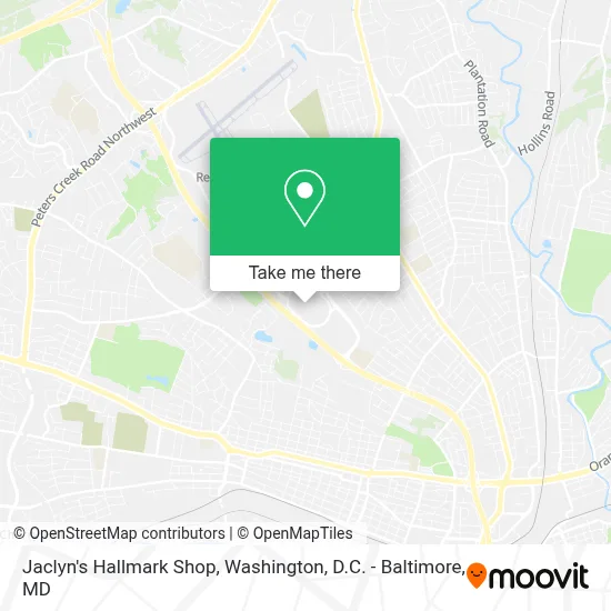 Jaclyn's Hallmark Shop map