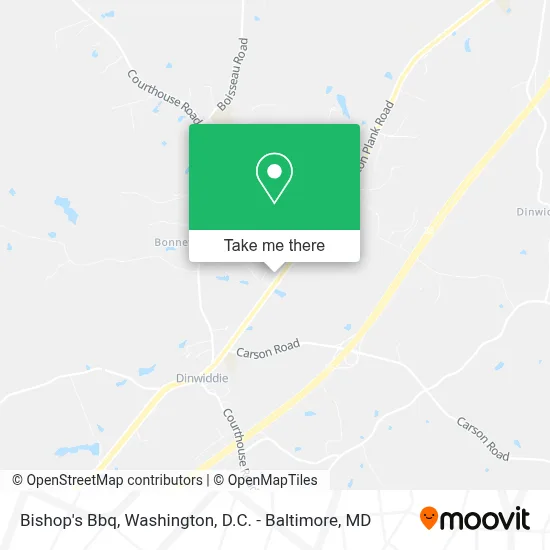 Bishop's Bbq map