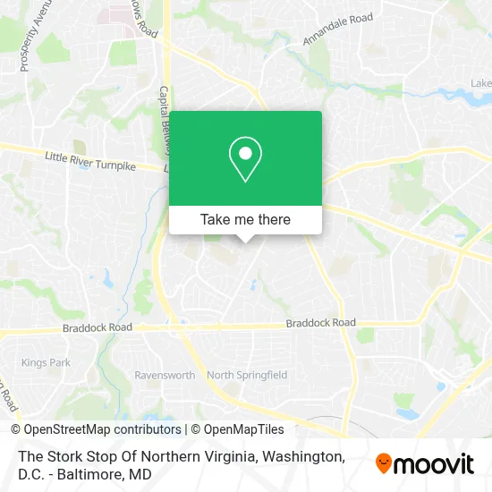 The Stork Stop Of Northern Virginia map