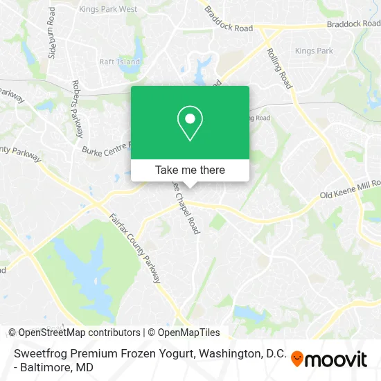 Sweetfrog Premium Frozen Yogurt map