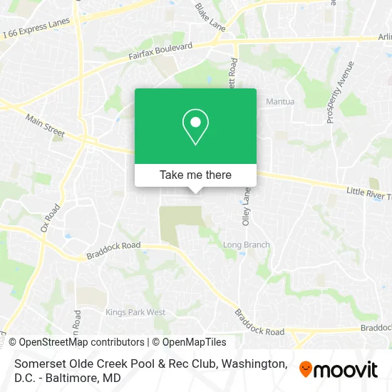 Somerset Olde Creek Pool & Rec Club map