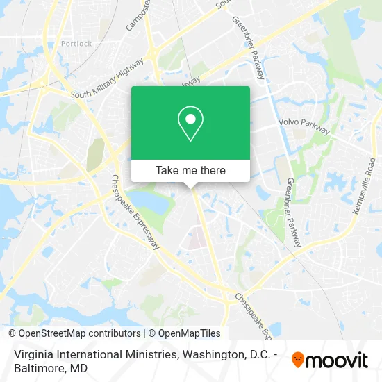 Virginia International Ministries map