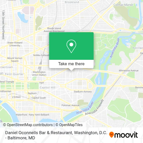 Daniel Oconnells Bar & Restaurant map