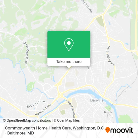 Commonwealth Home Health Care map