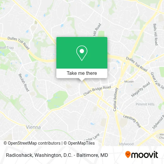 Radioshack map