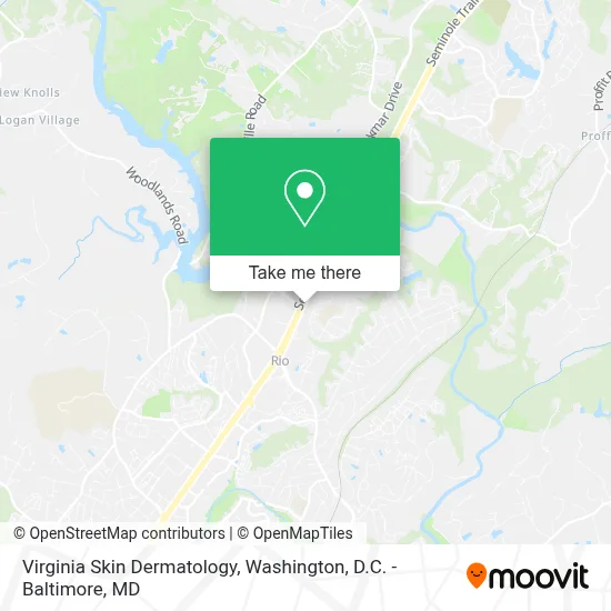 Virginia Skin Dermatology map