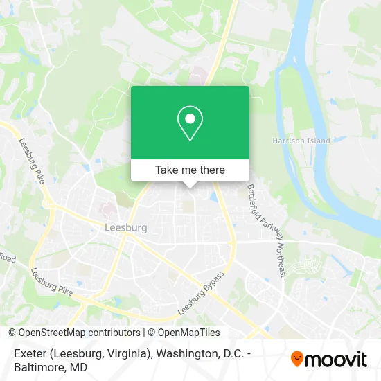 Exeter (Leesburg, Virginia) map