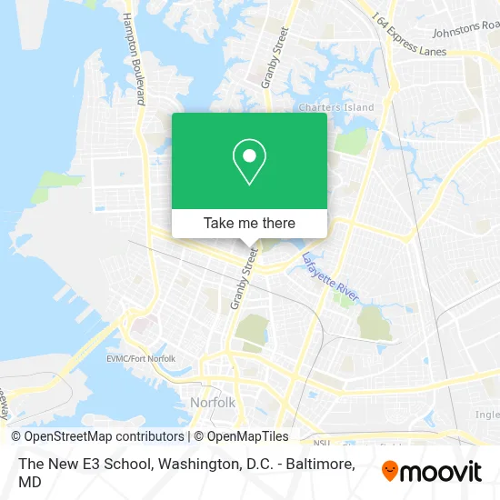The New E3 School map
