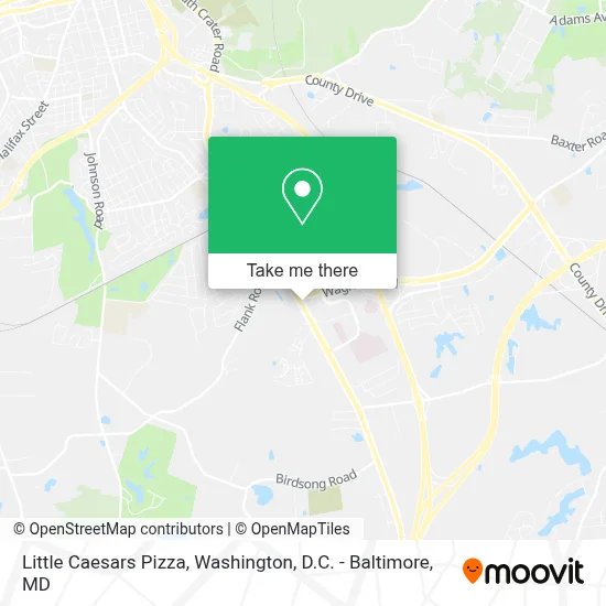 Little Caesars Pizza map