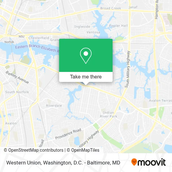 Western Union map
