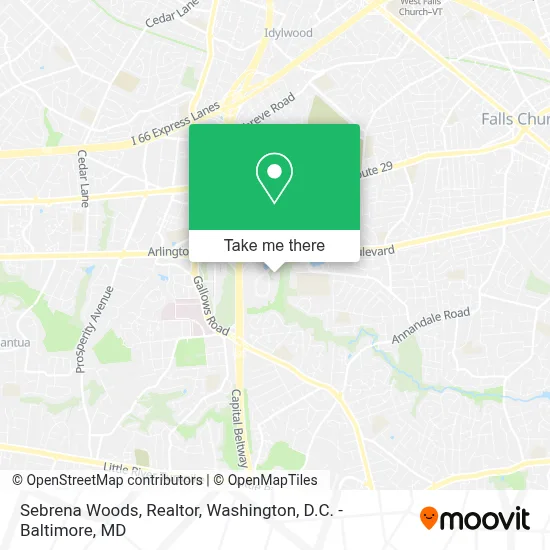 Sebrena Woods, Realtor map