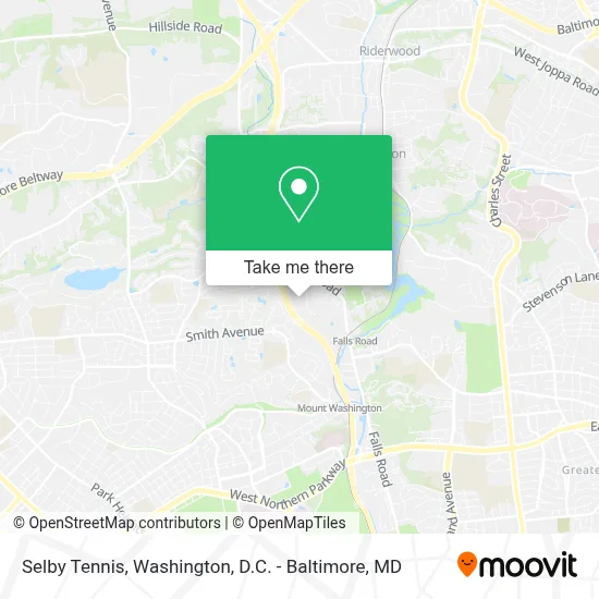 Selby Tennis map
