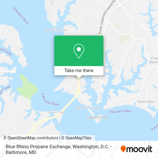 Blue Rhino Propane Exchange map