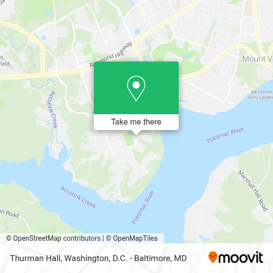 Thurman Hall map