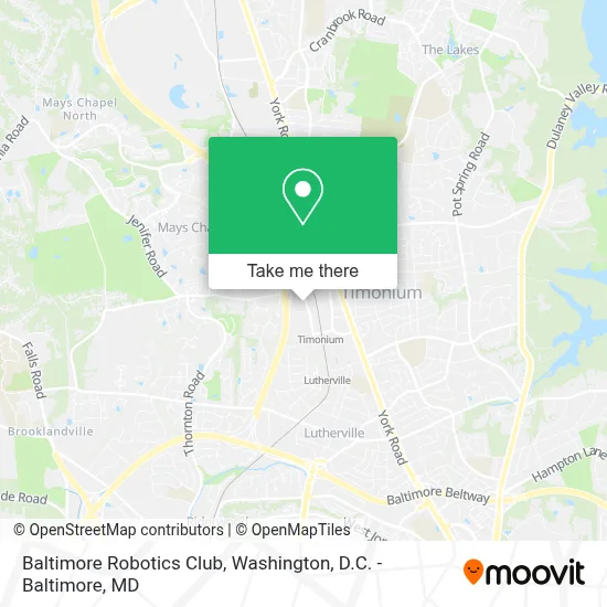 Baltimore Robotics Club map