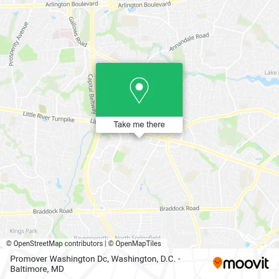 Promover Washington Dc map