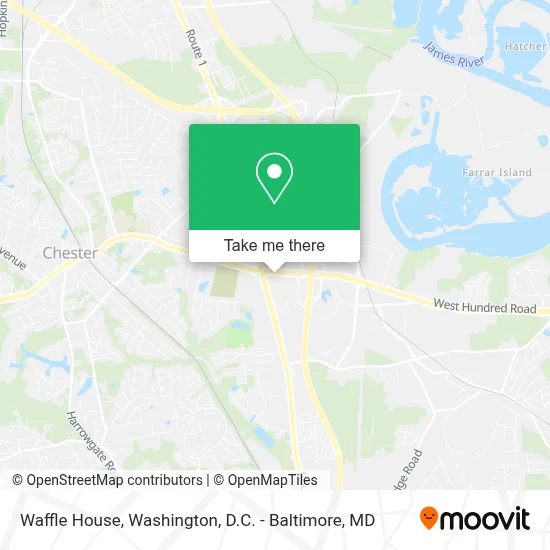 Waffle House map