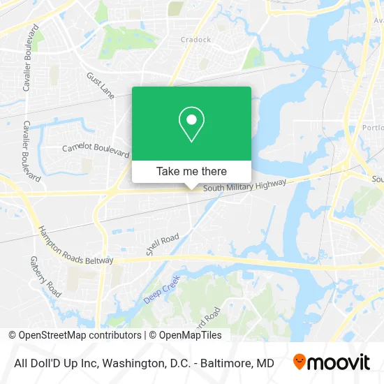 All Doll'D Up Inc map