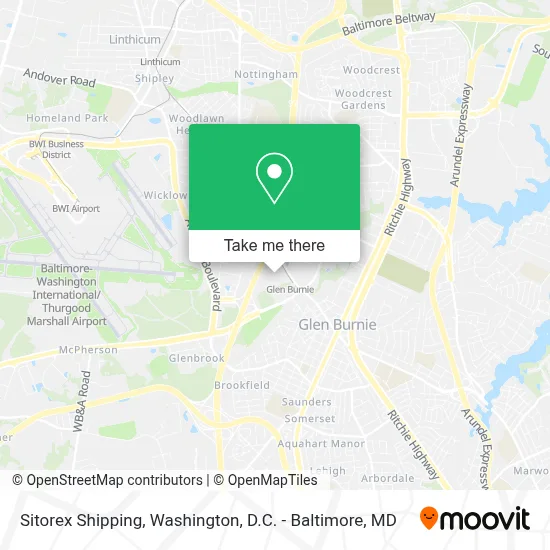 Sitorex Shipping map