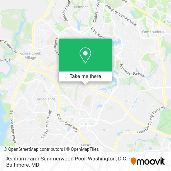 Ashburn Farm Summerwood Pool map