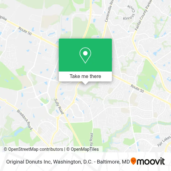 Original Donuts Inc map