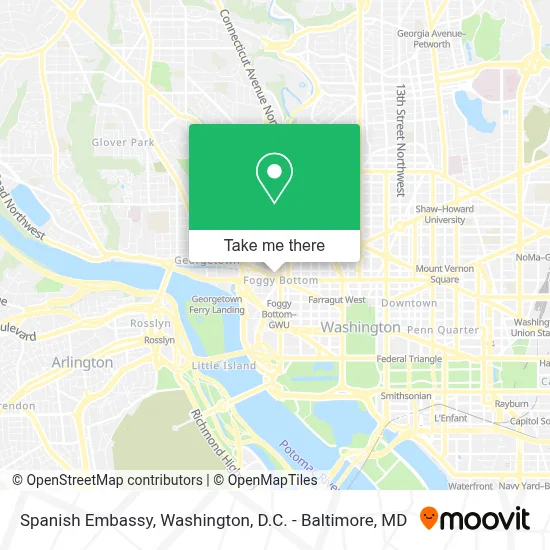 Spanish Embassy map