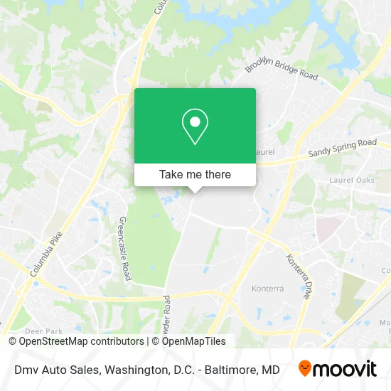Dmv Auto Sales map