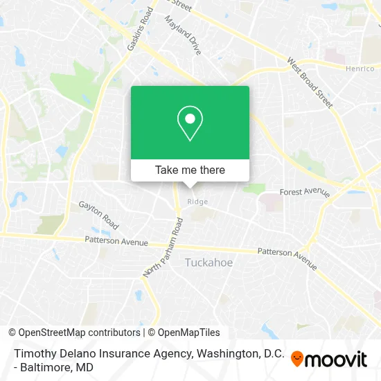 Timothy Delano Insurance Agency map