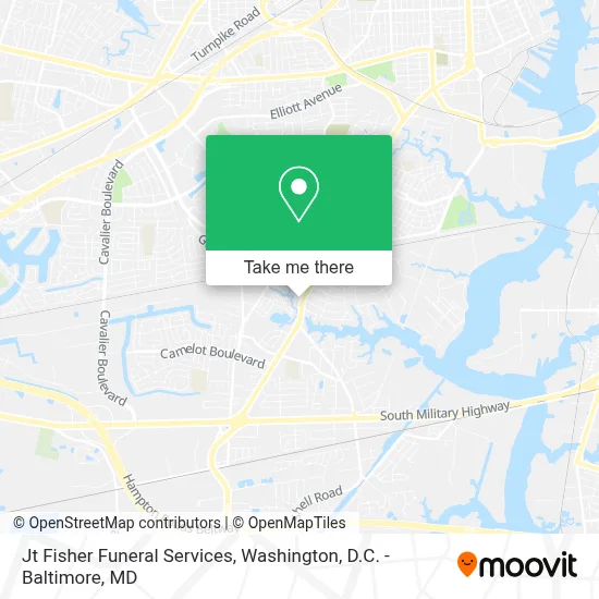 Jt Fisher Funeral Services map