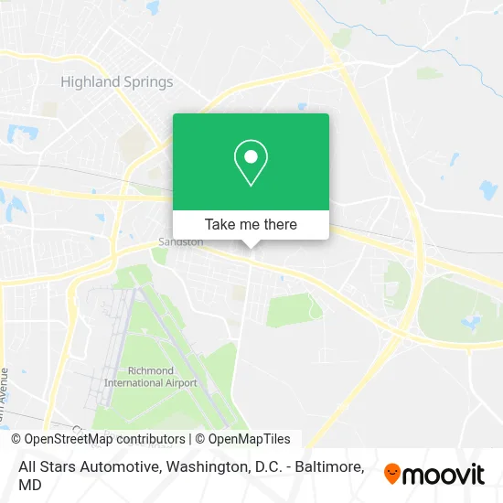 All Stars Automotive map