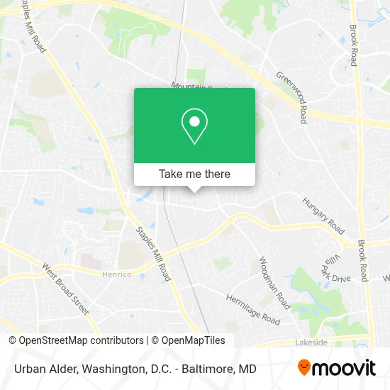 Urban Alder map